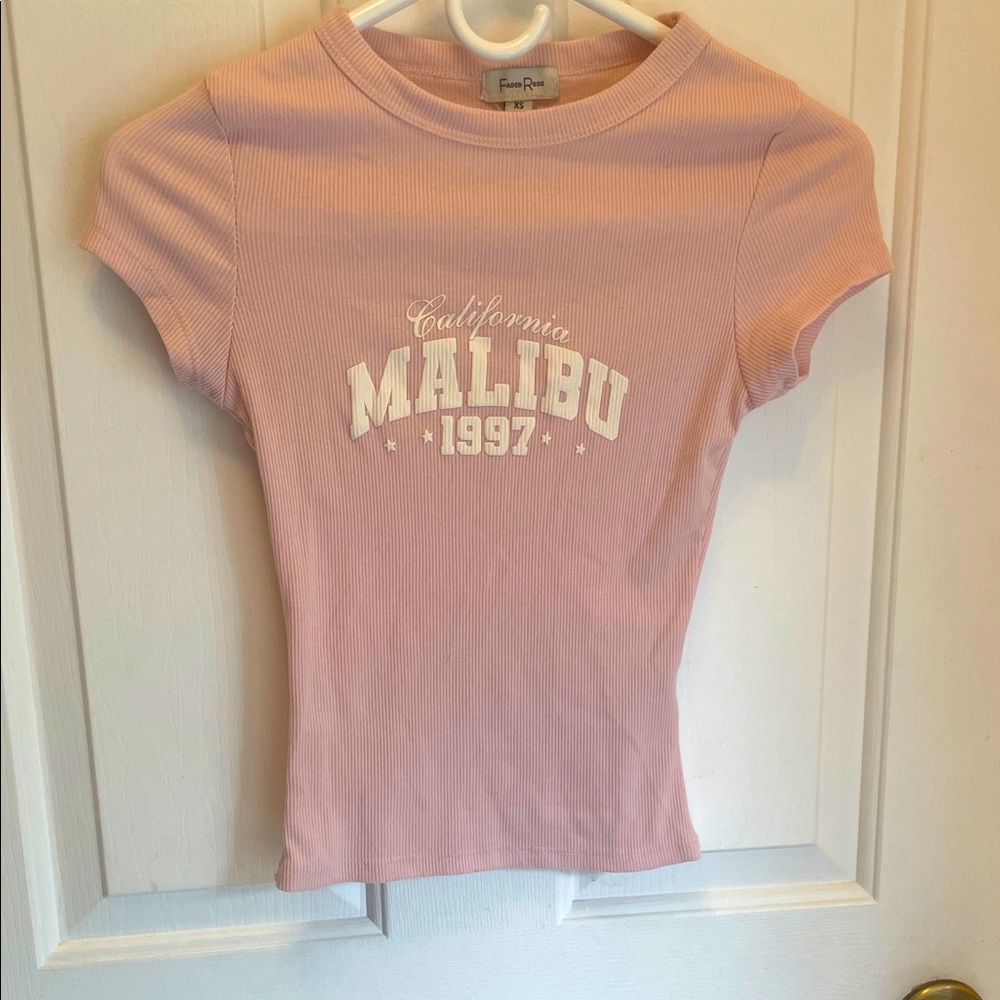 Pink baby tee